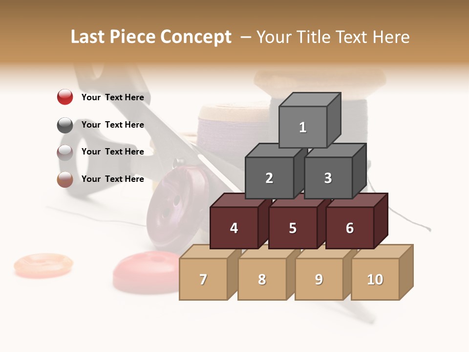 Material Closeup Isolated PowerPoint Template