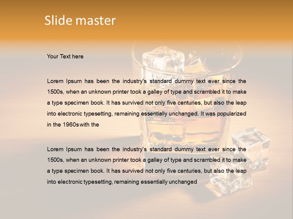 Yellow Glass Scottish PowerPoint Template