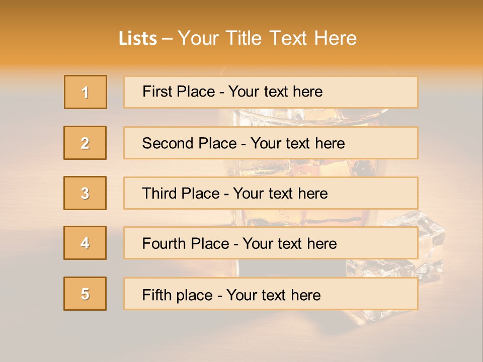 Yellow Glass Scottish PowerPoint Template