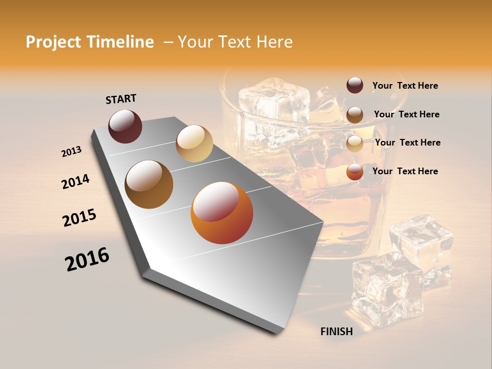 Yellow Glass Scottish PowerPoint Template