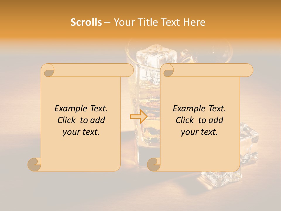 Yellow Glass Scottish PowerPoint Template