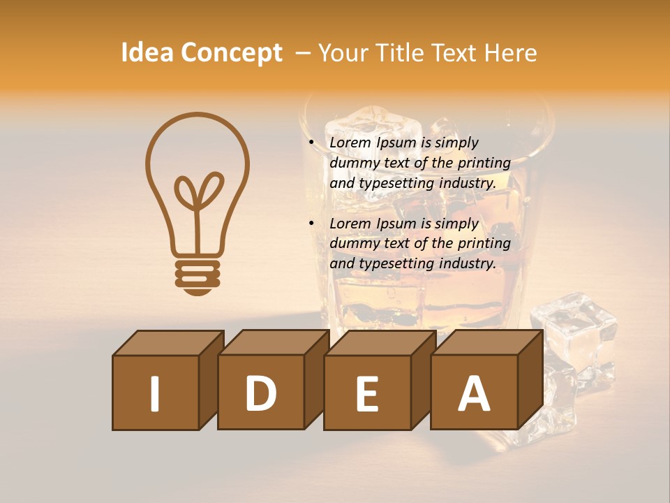 Yellow Glass Scottish PowerPoint Template