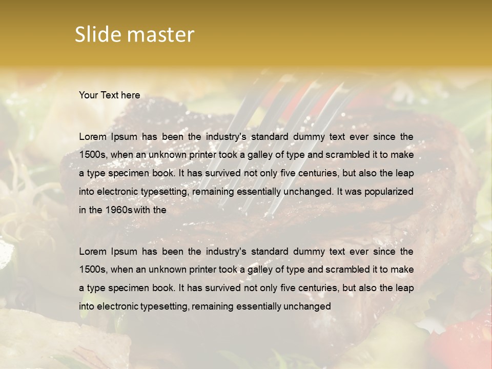 Alad Brown Meat PowerPoint Template