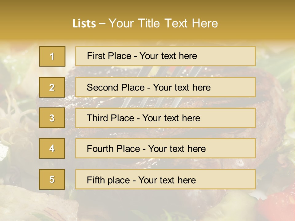 Alad Brown Meat PowerPoint Template
