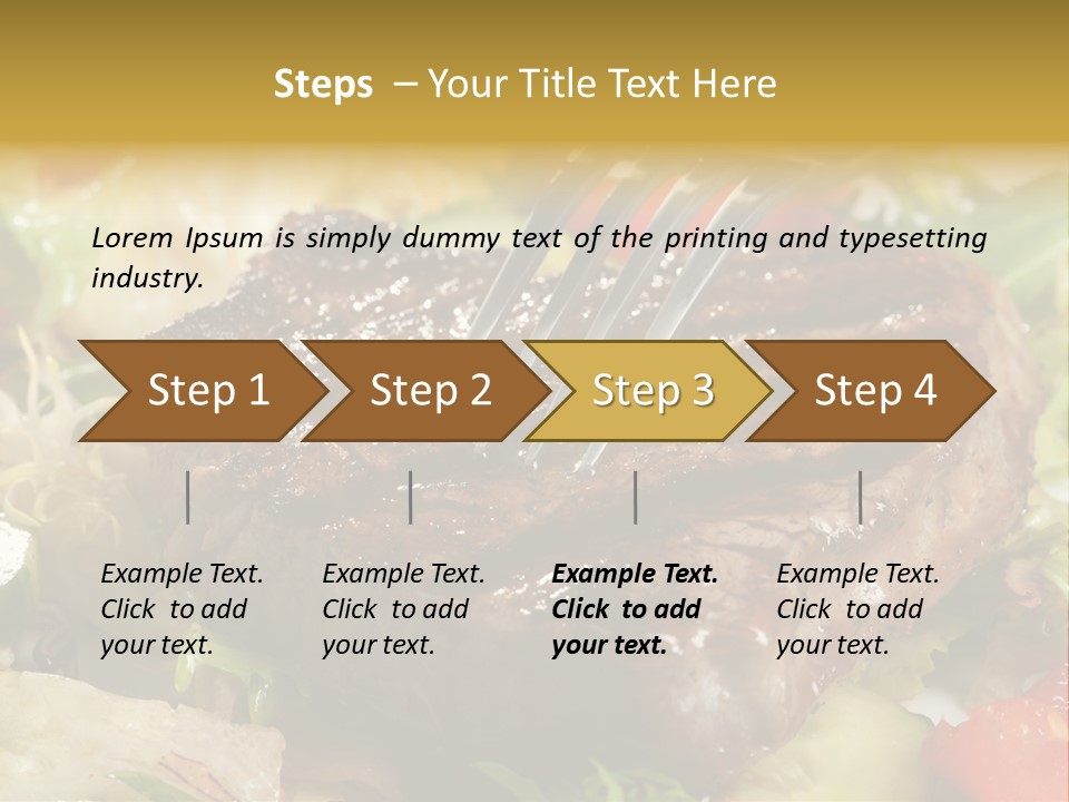 Alad Brown Meat PowerPoint Template