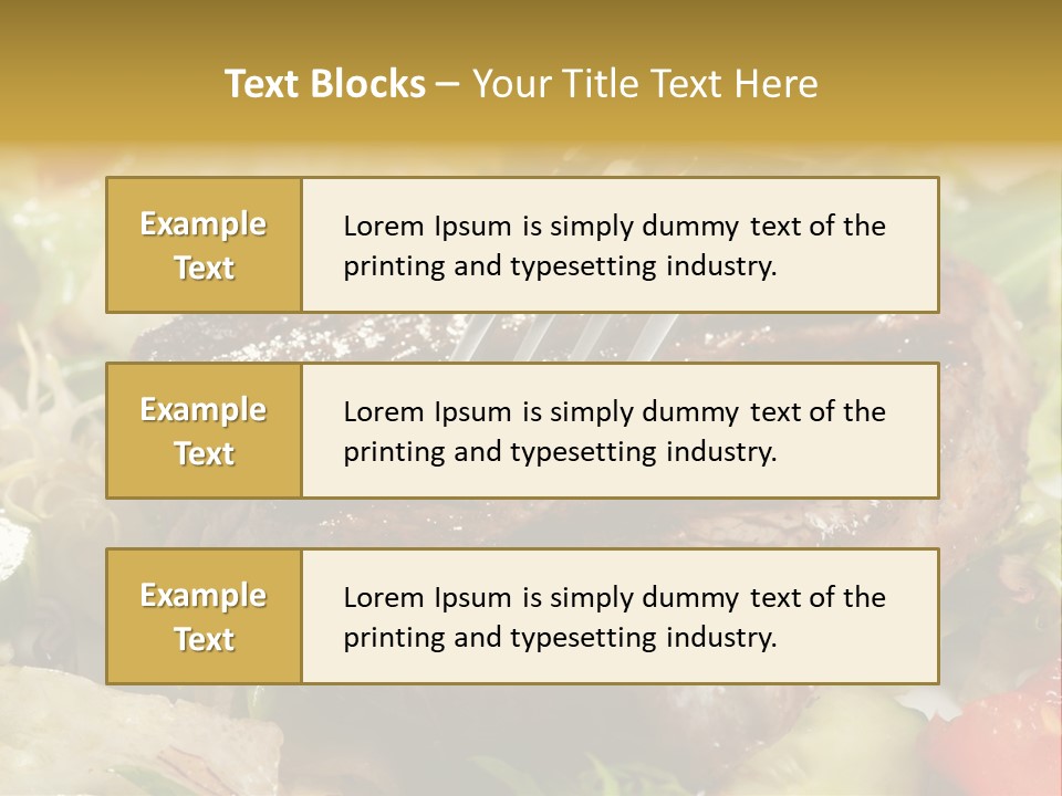 Alad Brown Meat PowerPoint Template