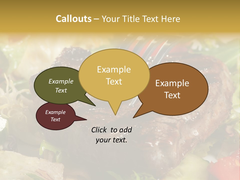 Alad Brown Meat PowerPoint Template