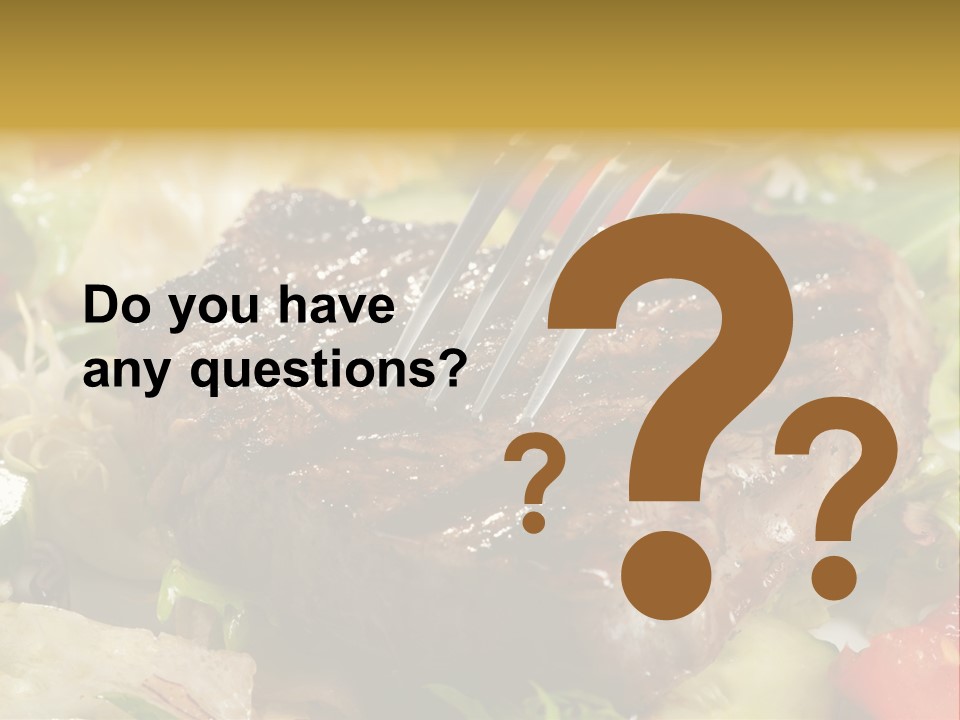 Alad Brown Meat PowerPoint Template