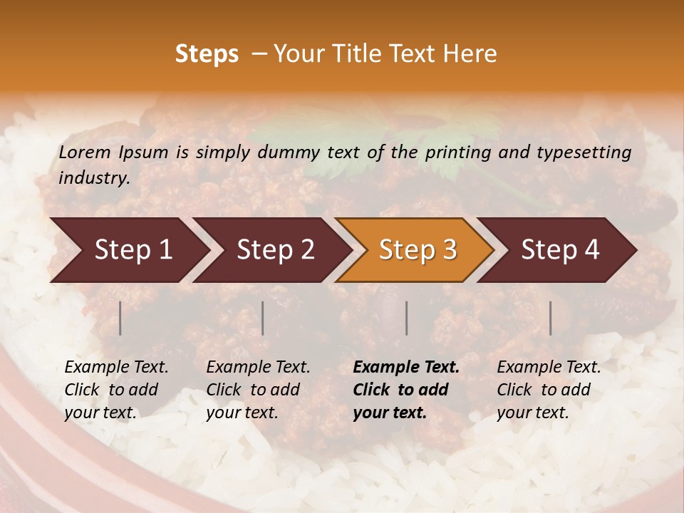Bowl Mexican Rice PowerPoint Template