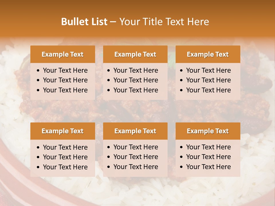 Bowl Mexican Rice PowerPoint Template