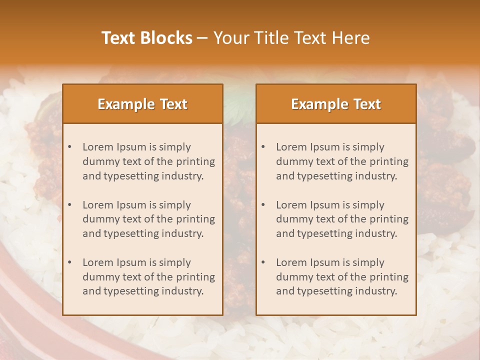 Bowl Mexican Rice PowerPoint Template