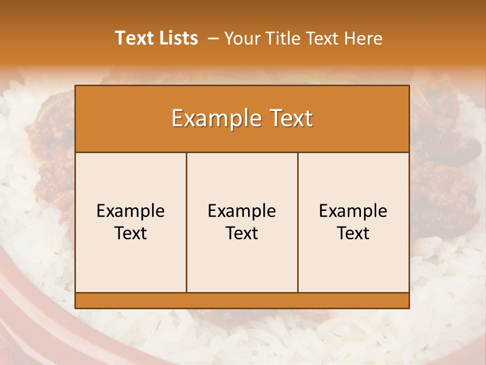 Bowl Mexican Rice PowerPoint Template
