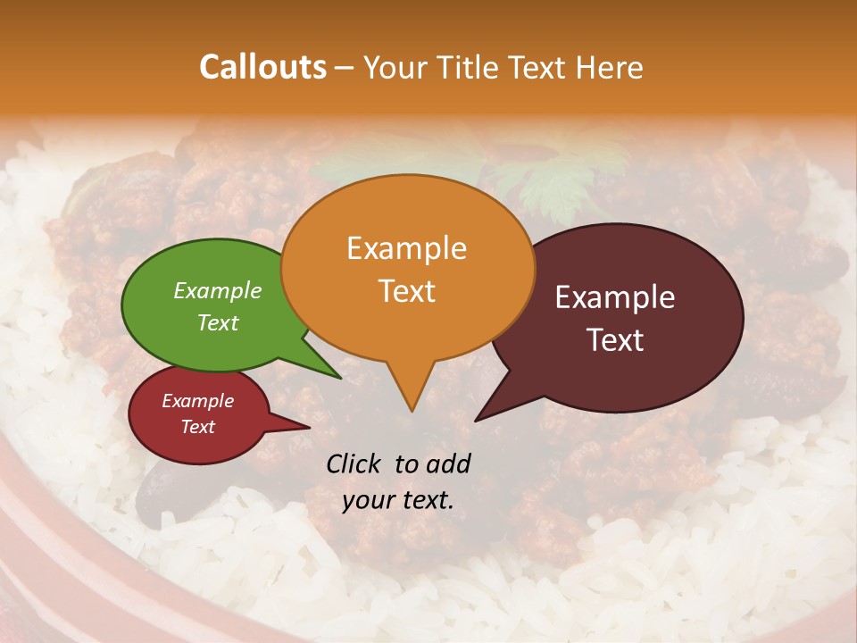 Bowl Mexican Rice PowerPoint Template
