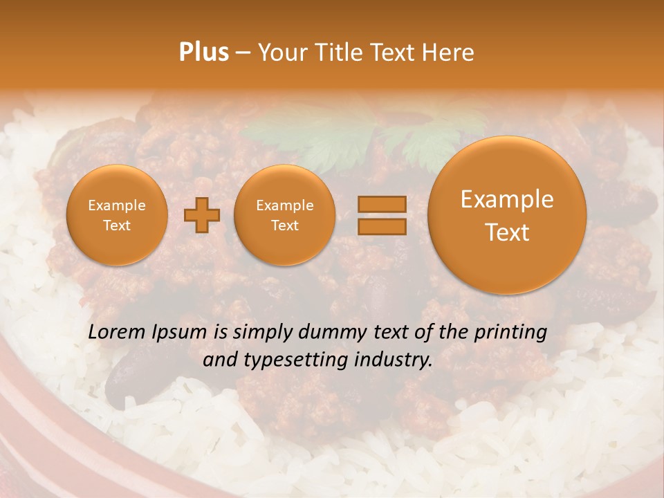Bowl Mexican Rice PowerPoint Template