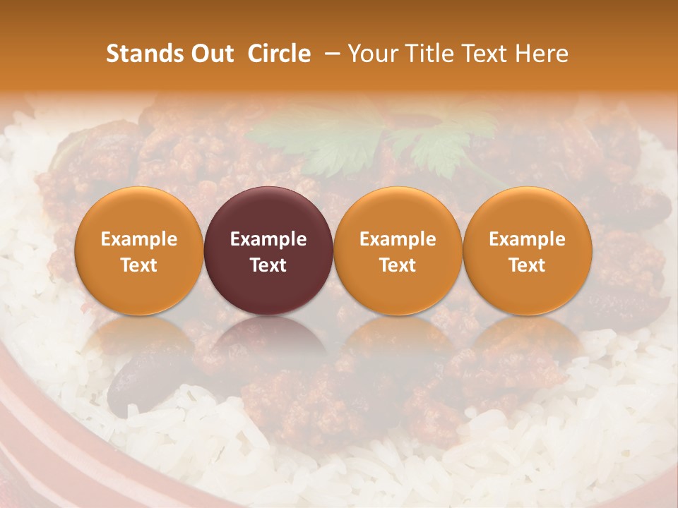 Bowl Mexican Rice PowerPoint Template
