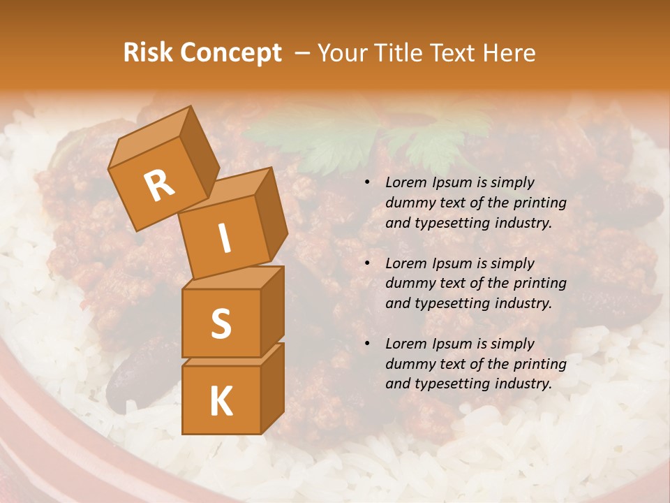 Bowl Mexican Rice PowerPoint Template