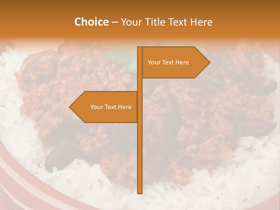 Bowl Mexican Rice PowerPoint Template