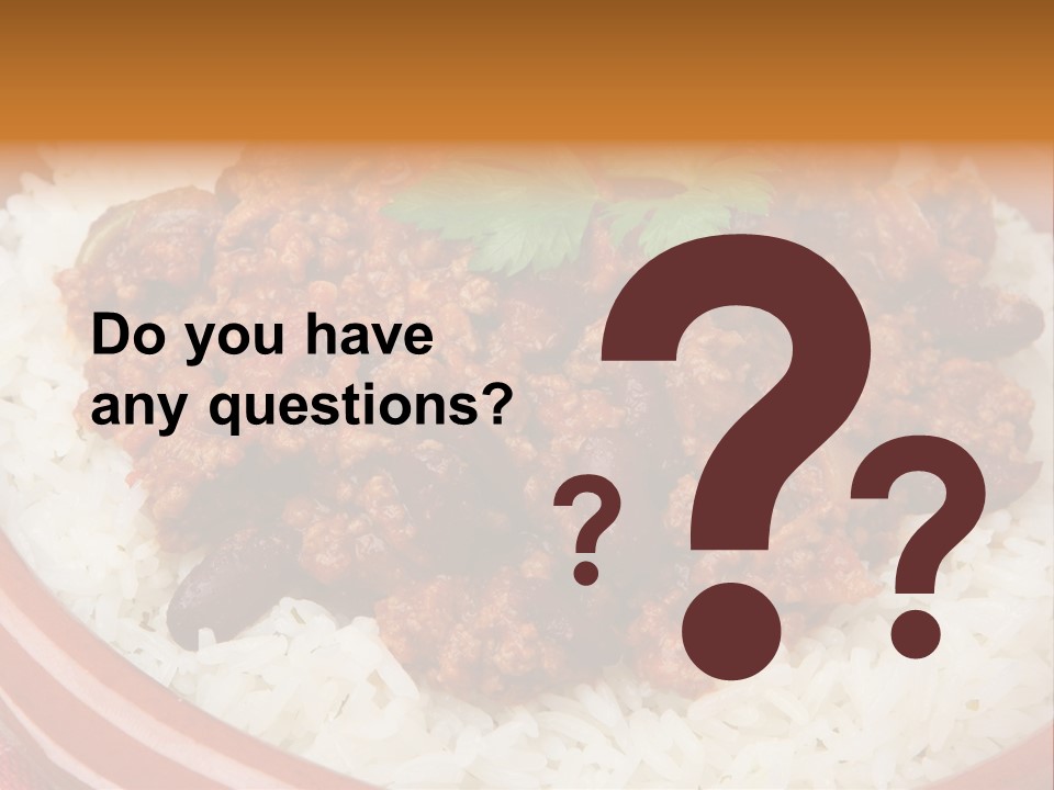 Bowl Mexican Rice PowerPoint Template