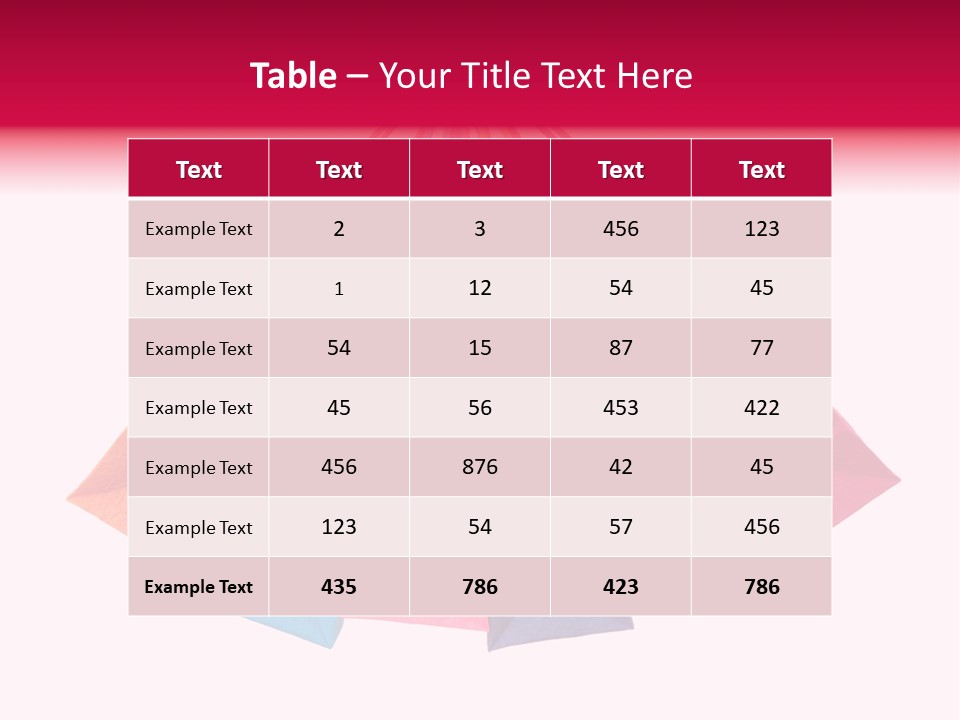 Background Paper Objects PowerPoint Template