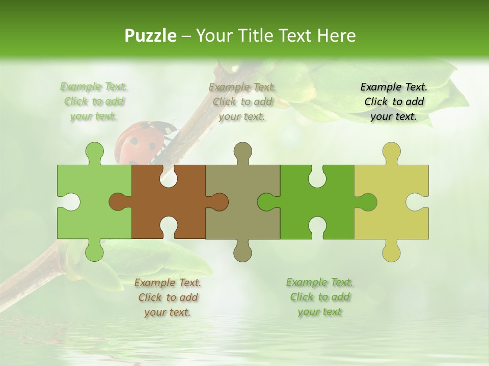 Fre H Ladybug Blur PowerPoint Template