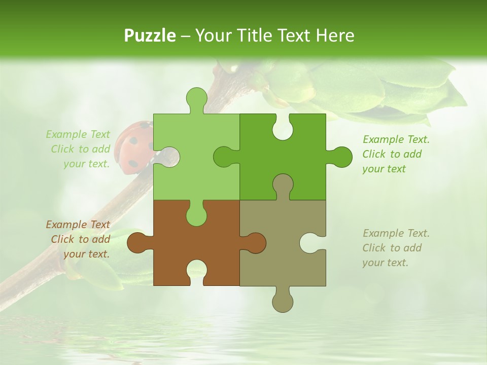 Fre H Ladybug Blur PowerPoint Template