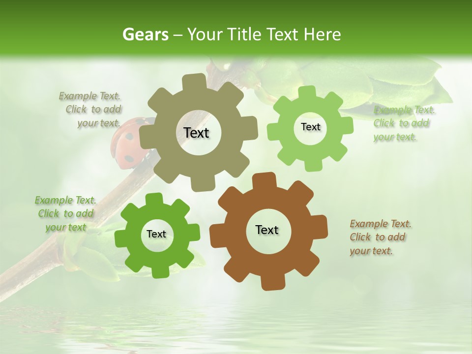 Fre H Ladybug Blur PowerPoint Template