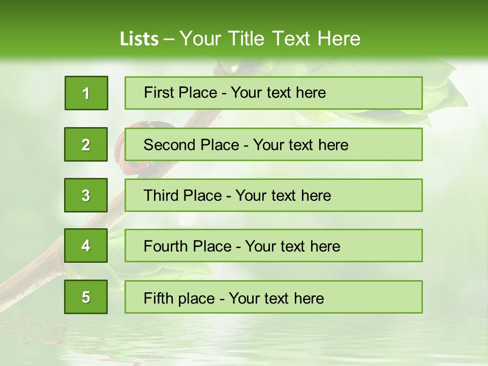 Fre H Ladybug Blur PowerPoint Template