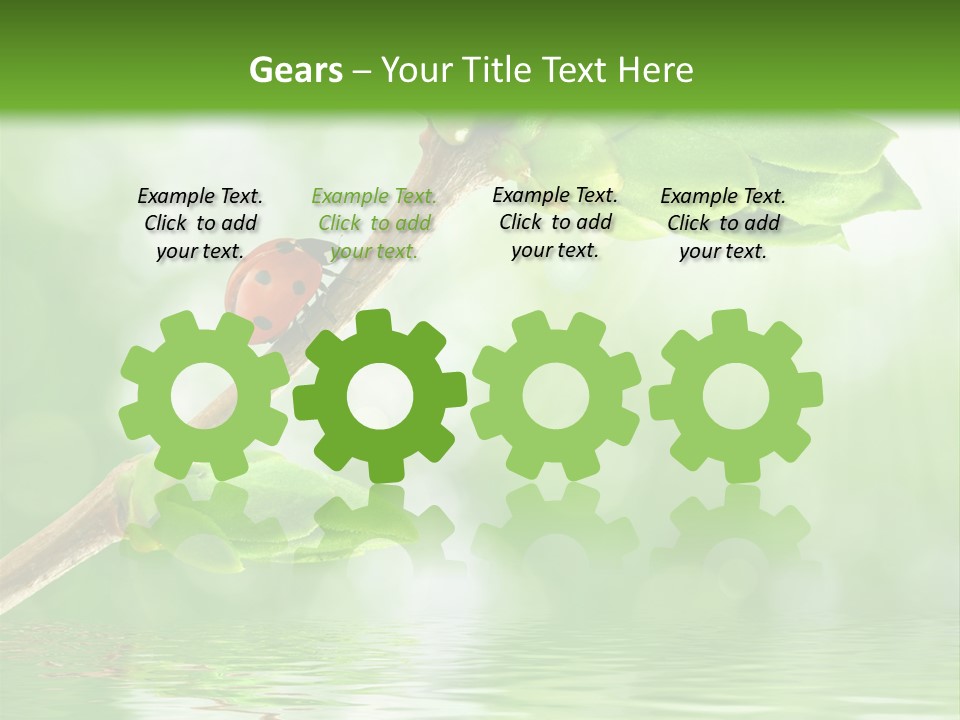 Fre H Ladybug Blur PowerPoint Template