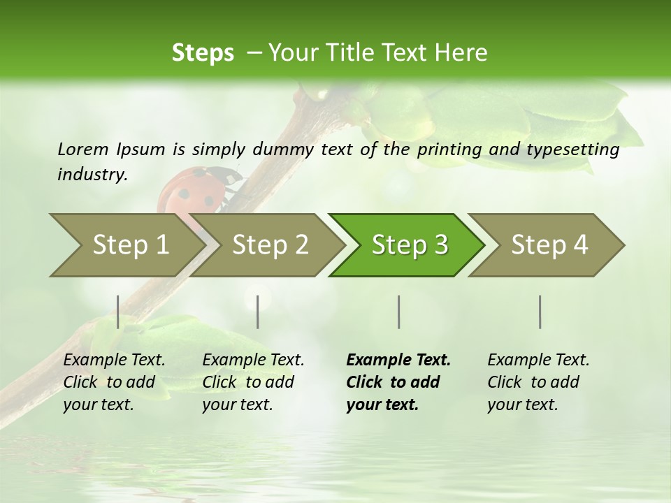 Fre H Ladybug Blur PowerPoint Template