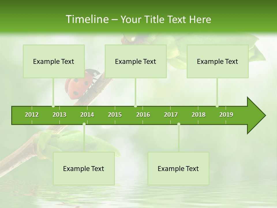 Fre H Ladybug Blur PowerPoint Template