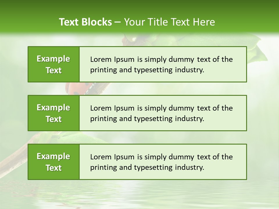 Fre H Ladybug Blur PowerPoint Template