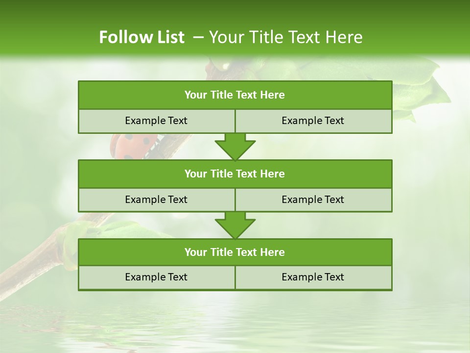 Fre H Ladybug Blur PowerPoint Template