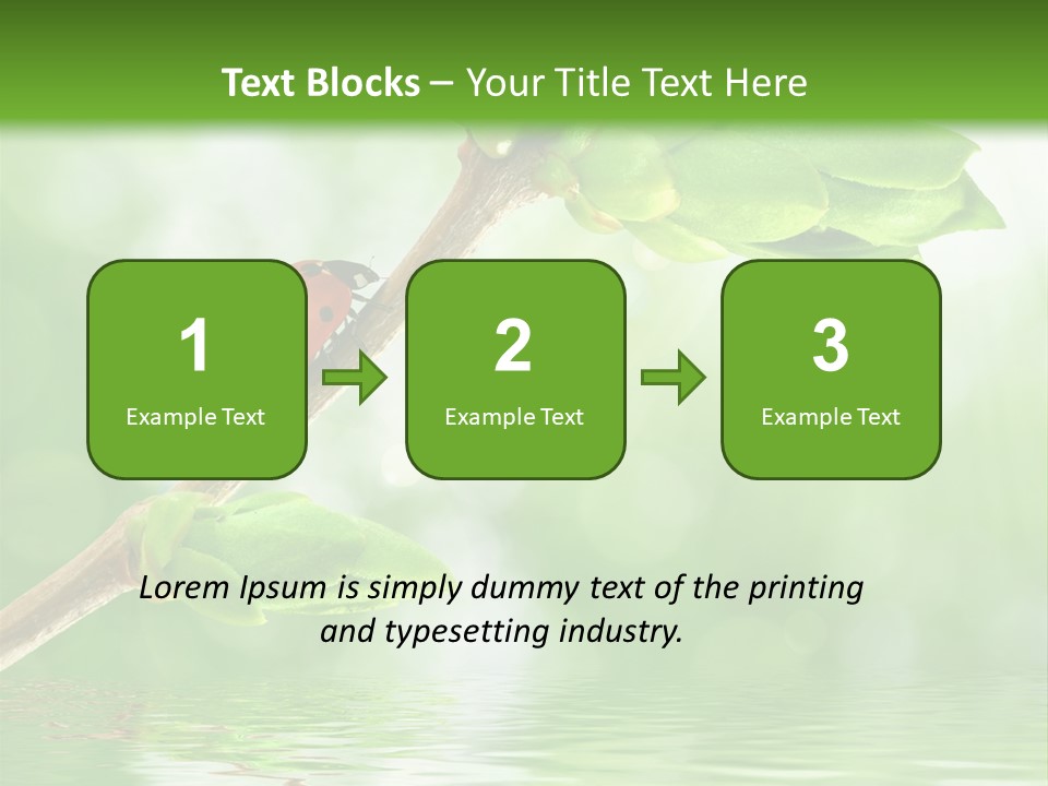 Fre H Ladybug Blur PowerPoint Template