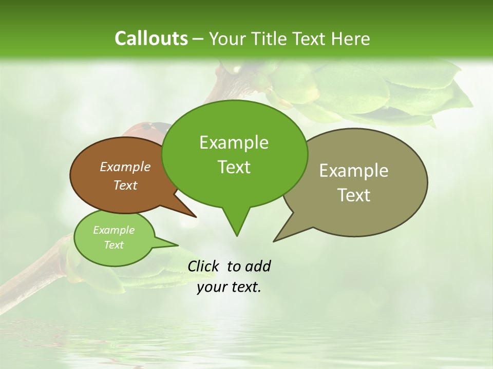 Fre H Ladybug Blur PowerPoint Template