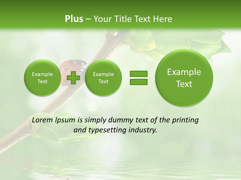 Fre H Ladybug Blur PowerPoint Template