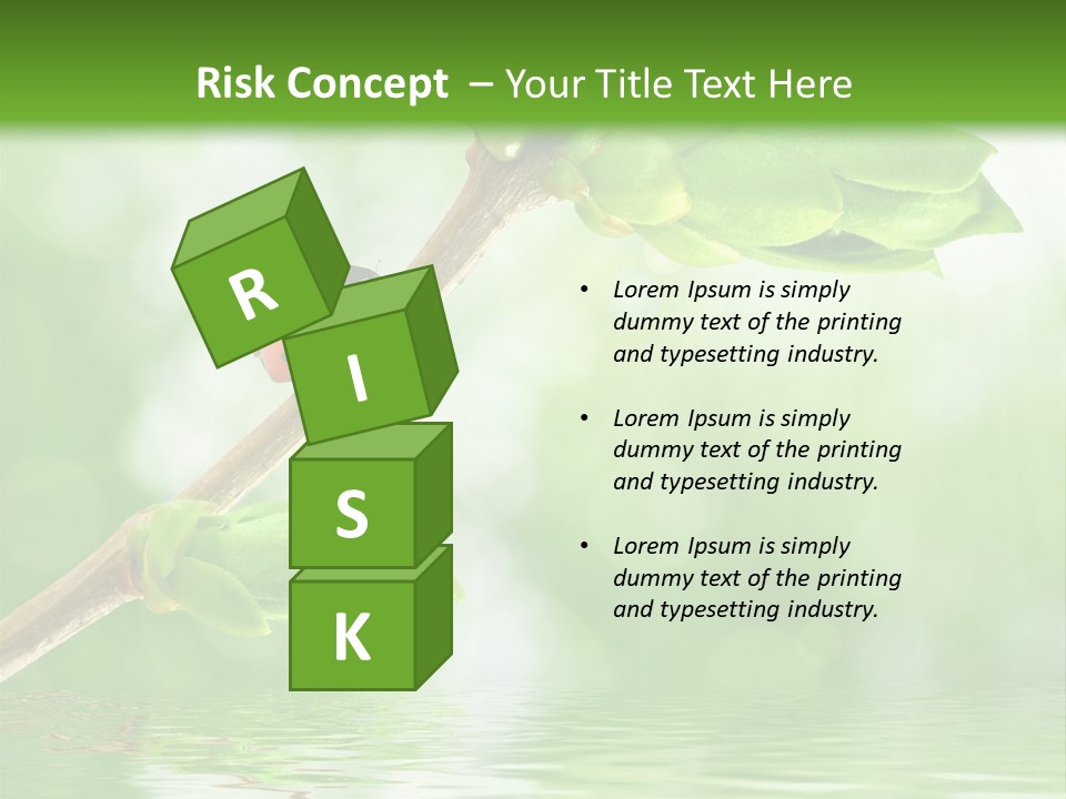 Fre H Ladybug Blur PowerPoint Template