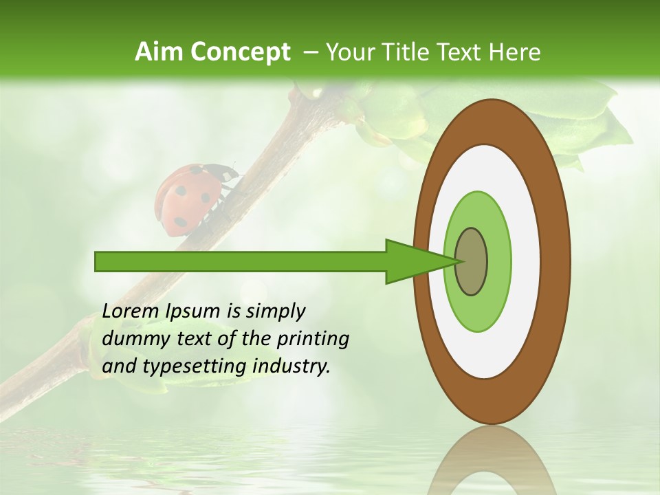 Fre H Ladybug Blur PowerPoint Template