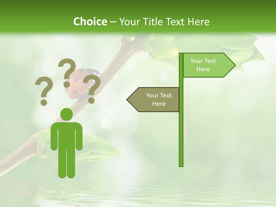 Fre H Ladybug Blur PowerPoint Template