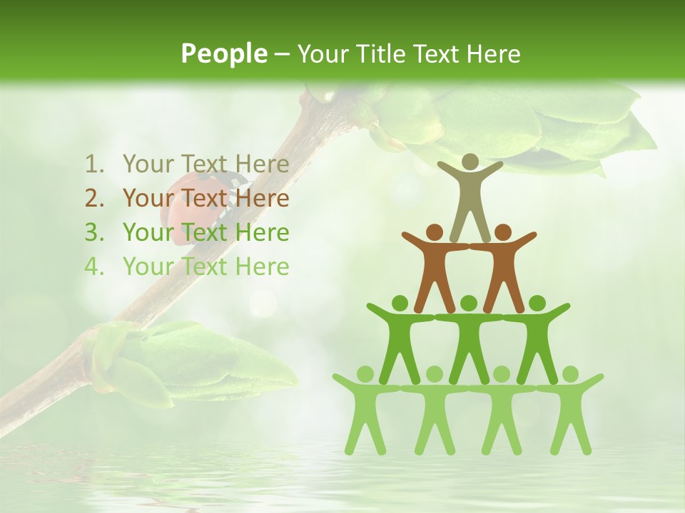 Fre H Ladybug Blur PowerPoint Template