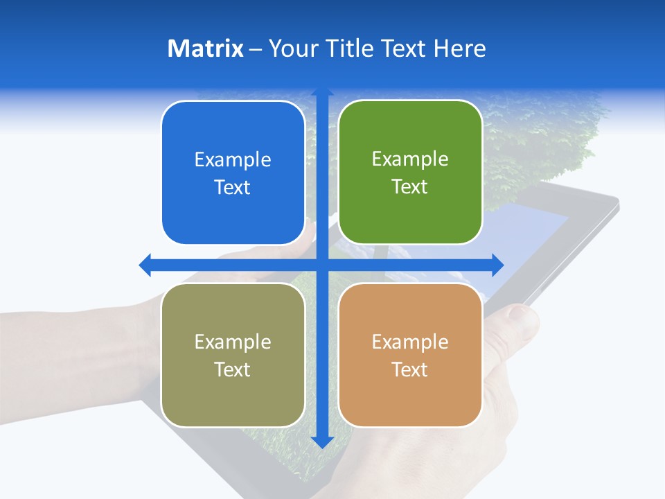 Object Display Leaf PowerPoint Template