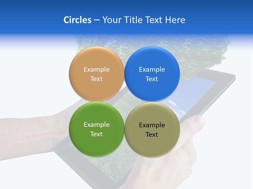 Object Display Leaf PowerPoint Template