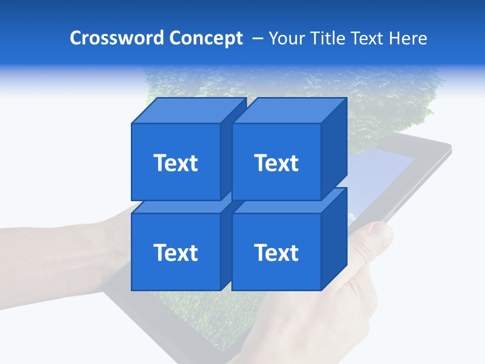 Object Display Leaf PowerPoint Template