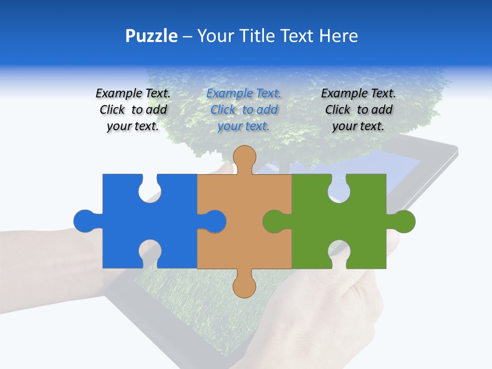 Object Display Leaf PowerPoint Template