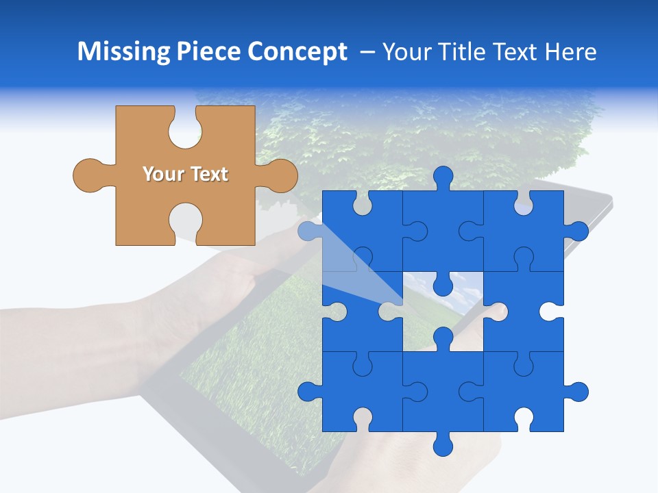 Object Display Leaf PowerPoint Template