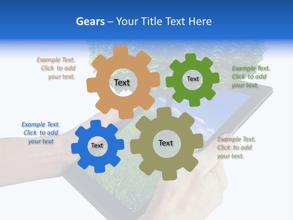 Object Display Leaf PowerPoint Template