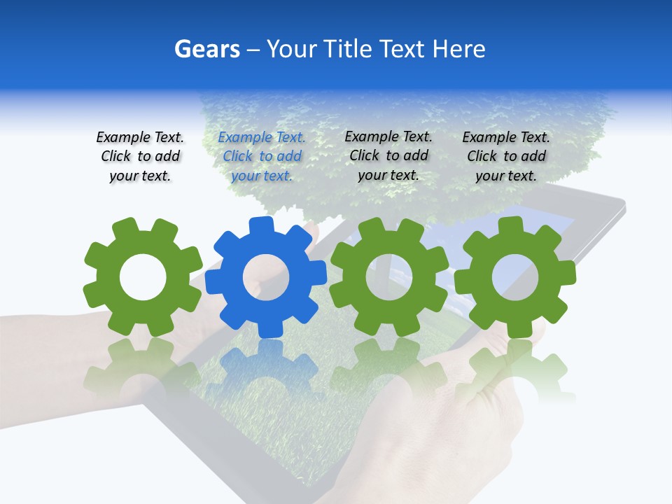 Object Display Leaf PowerPoint Template