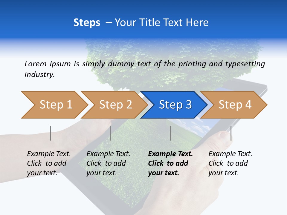 Object Display Leaf PowerPoint Template