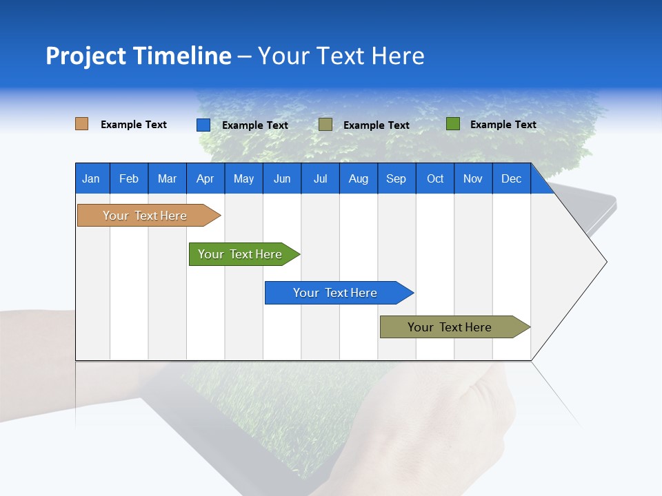 Object Display Leaf PowerPoint Template