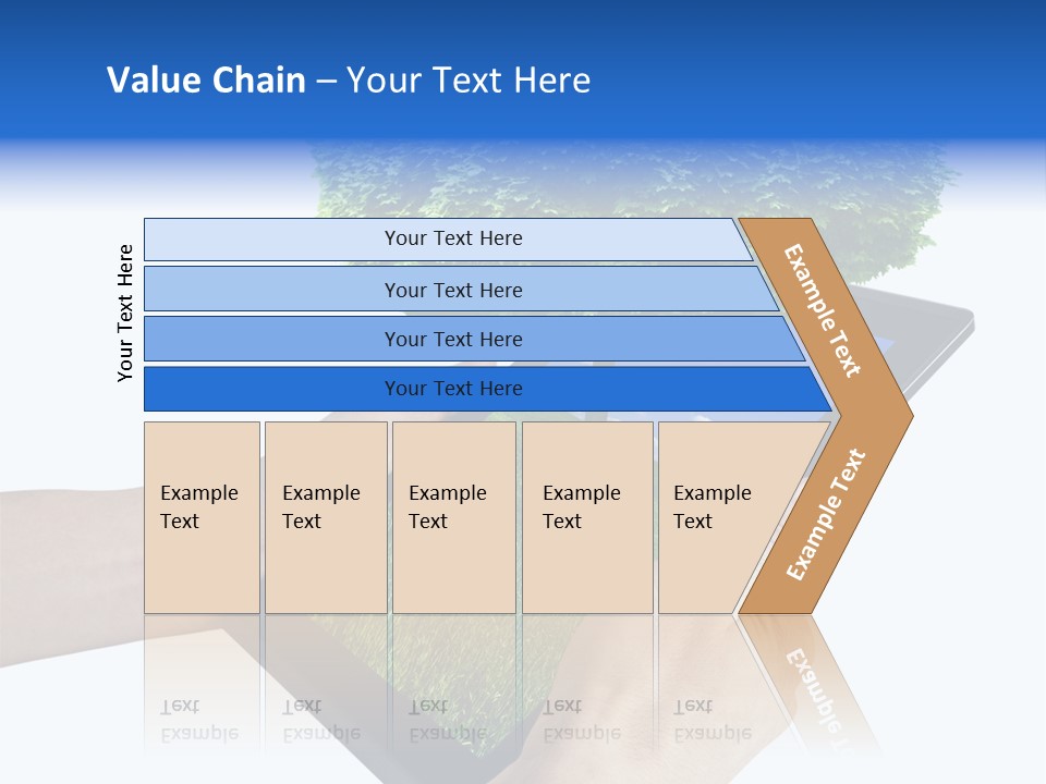 Object Display Leaf PowerPoint Template