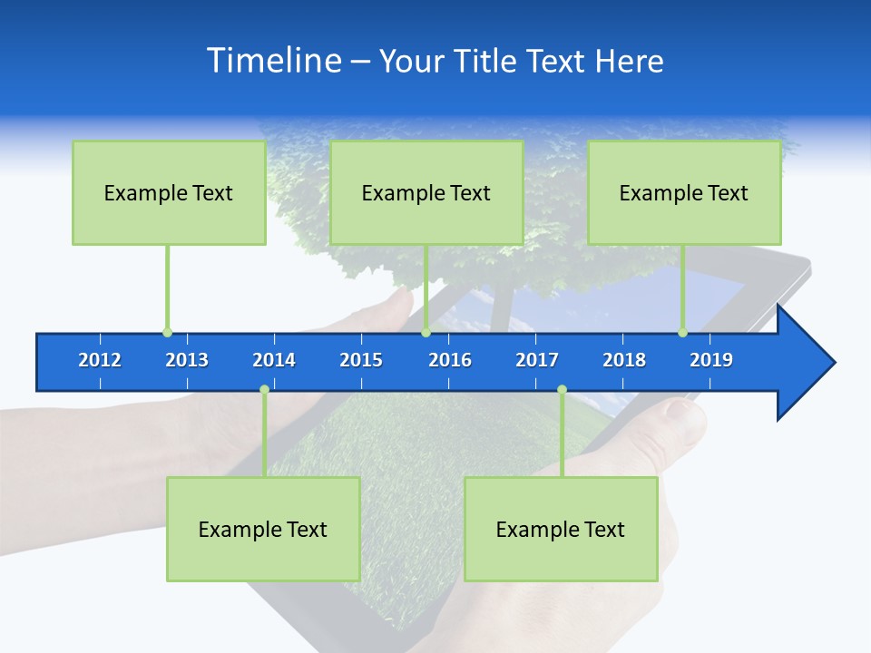 Object Display Leaf PowerPoint Template